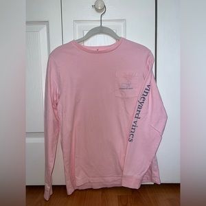 Vineyard Vines Kids Long-Sleeve Vintage Whale Pocket Tee